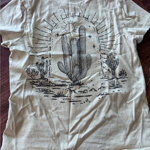Desert Graphic Beige T-Shirt
